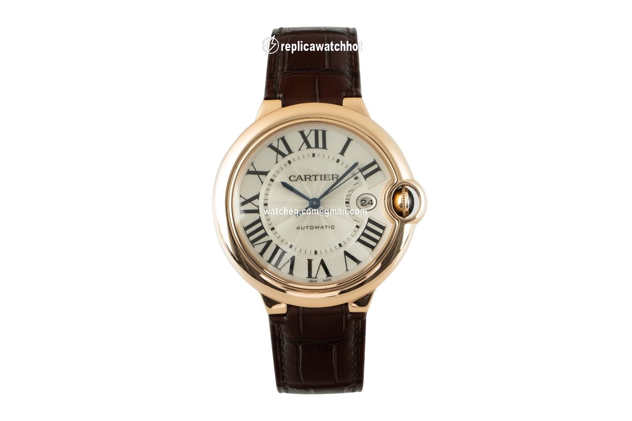 Cartier Ballon Bleu 42mm Mens watch Unisex Automatic Red gold W6900651 2