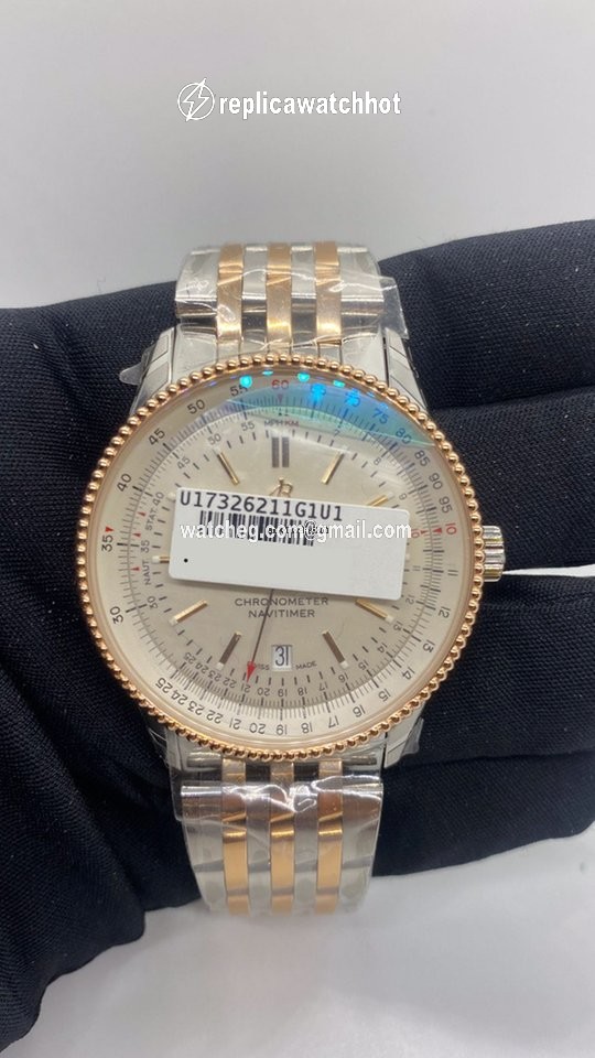 Breitling Navitimer Mens watch Unisex Automatic Gold Steel U17326211G1U1 2