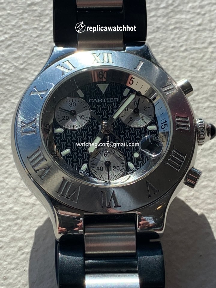 Cartier 21 Chronoscaph Mens watch Unisex Quartz Steel W10198U2 2