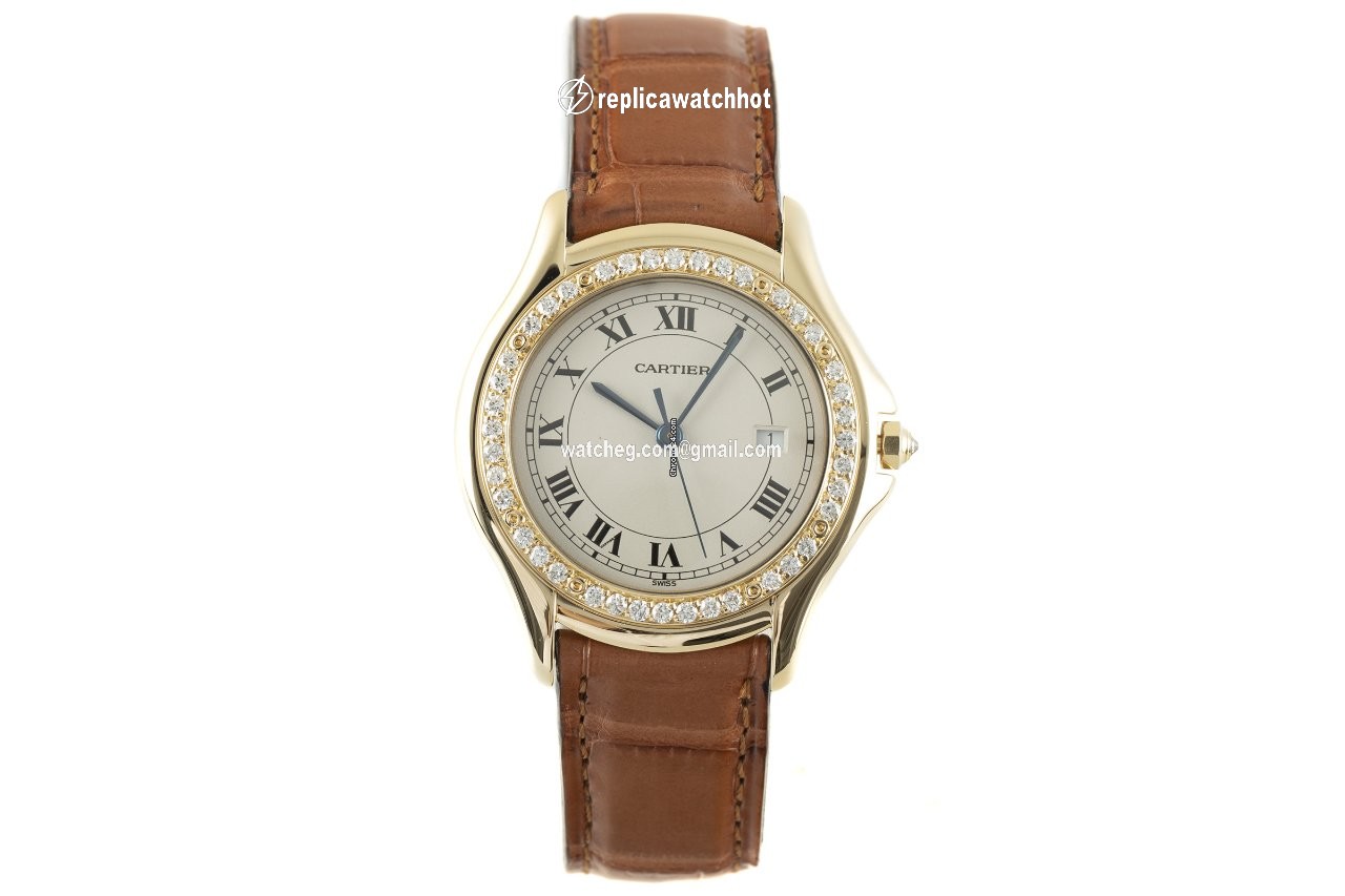 Cartier Cougar Womens watch Quartz Yellow gold 887905 2