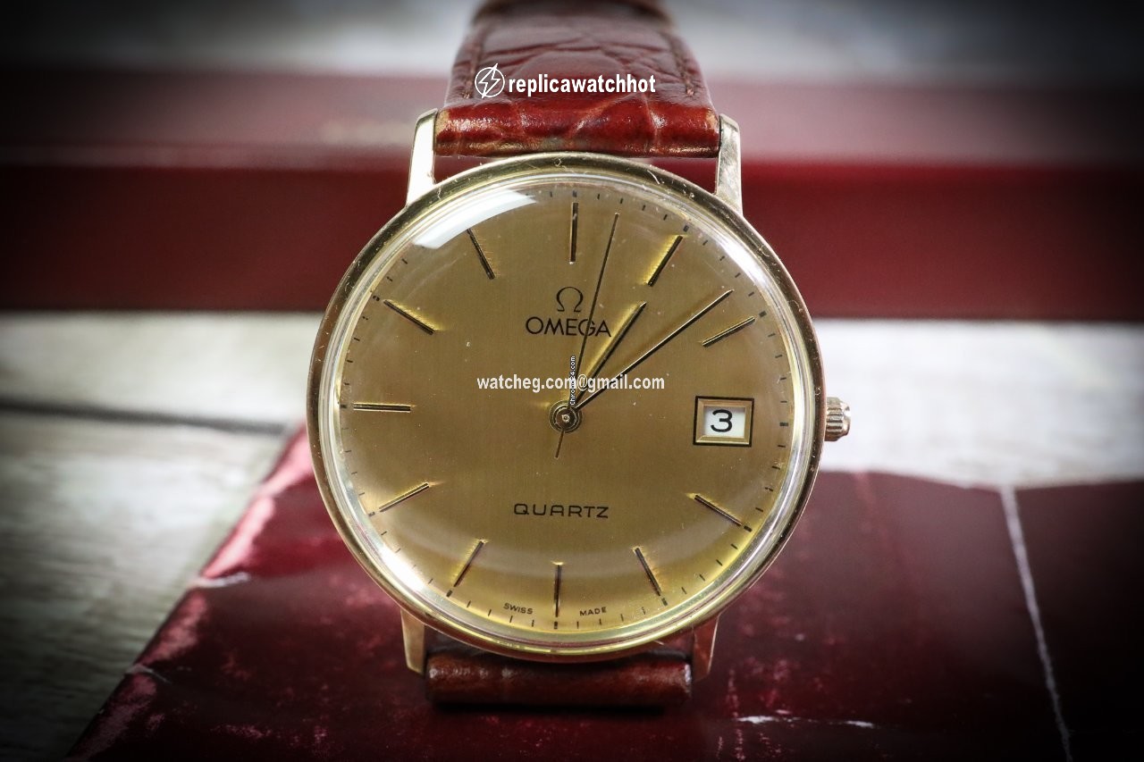 Omega Mens watch Unisex Quartz Yellow gold 1061 2