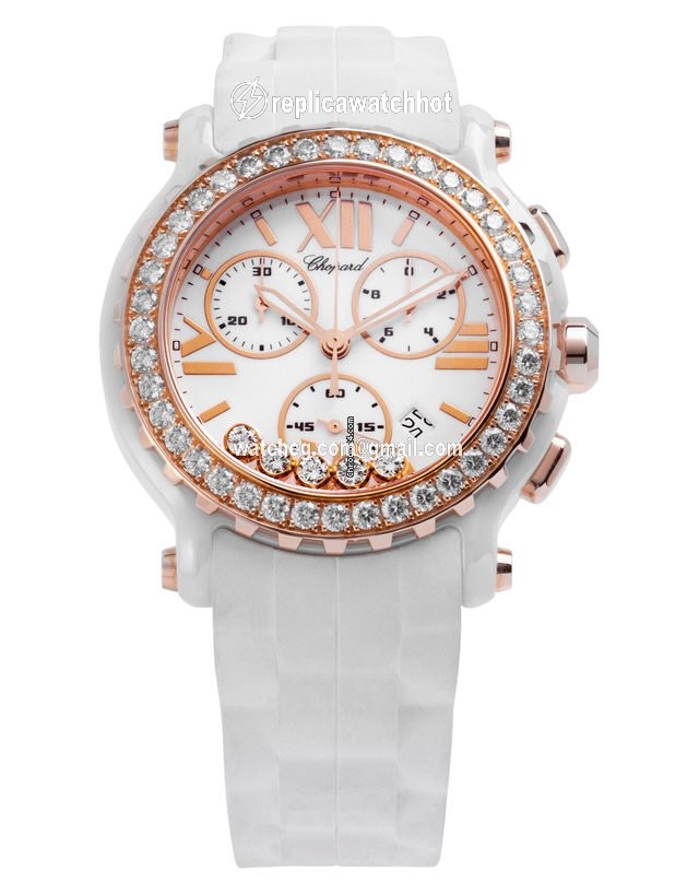Chopard Happy Sport Mens watch Unisex Quartz Rose gold 288515-9002 2