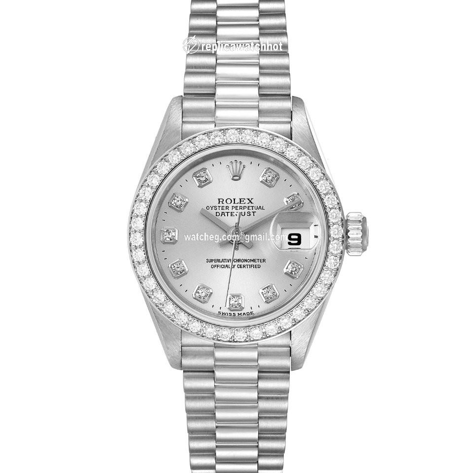 Rolex Lady-Datejust Womens watch Platinum Automatic 69136 2