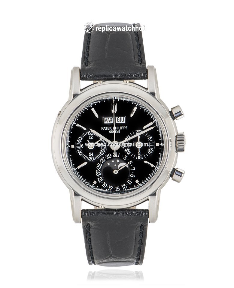 Patek Philippe Perpetual Calendar Chronograph Mens watch Unisex Manual winding Platinum 3970EP-027 2