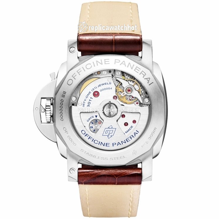 Panerai Luminor 1950 3 Days GMT Automatic Mens watch Unisex Automatic Steel PAM 01320 2