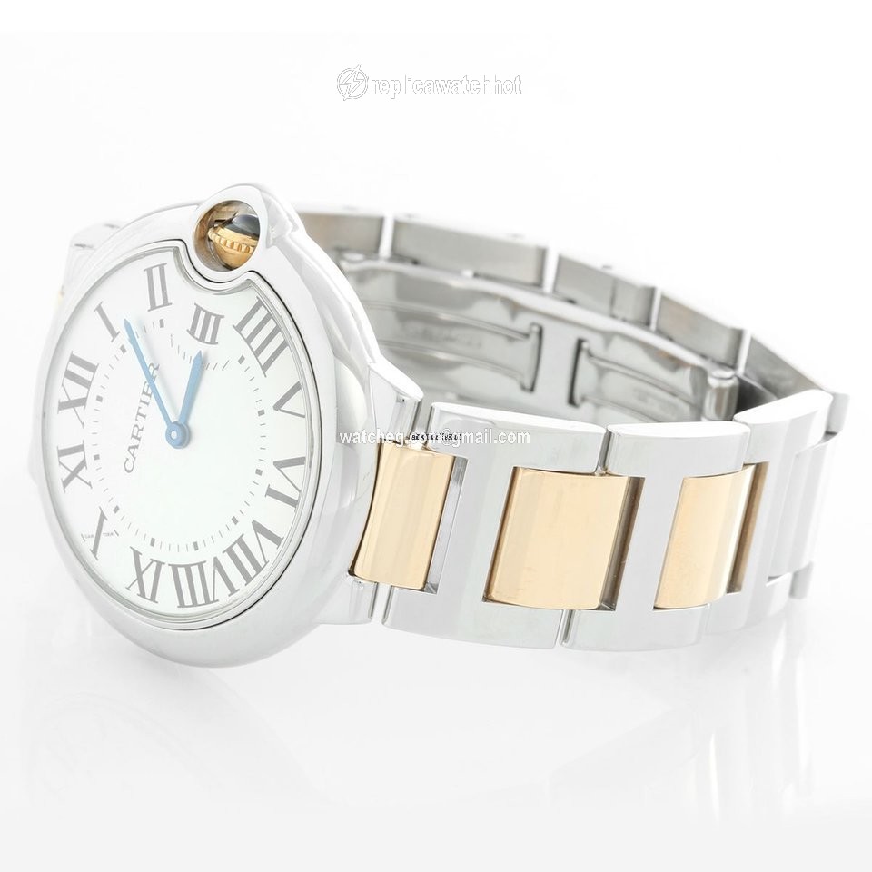 Cartier Ballon Bleu 36mm Mens watch Unisex Quartz Steel W69008Z3 3005 2