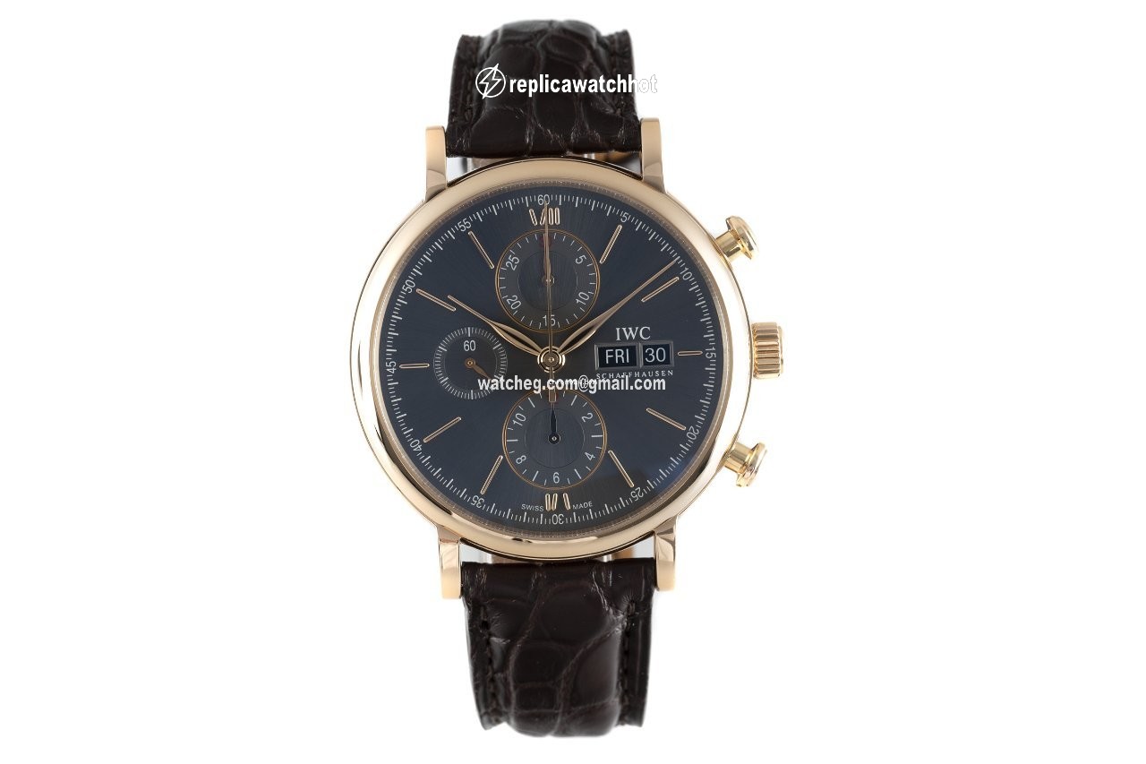 IWC Portofino Chronograph Mens watch Unisex Automatic Red gold IW391021 2