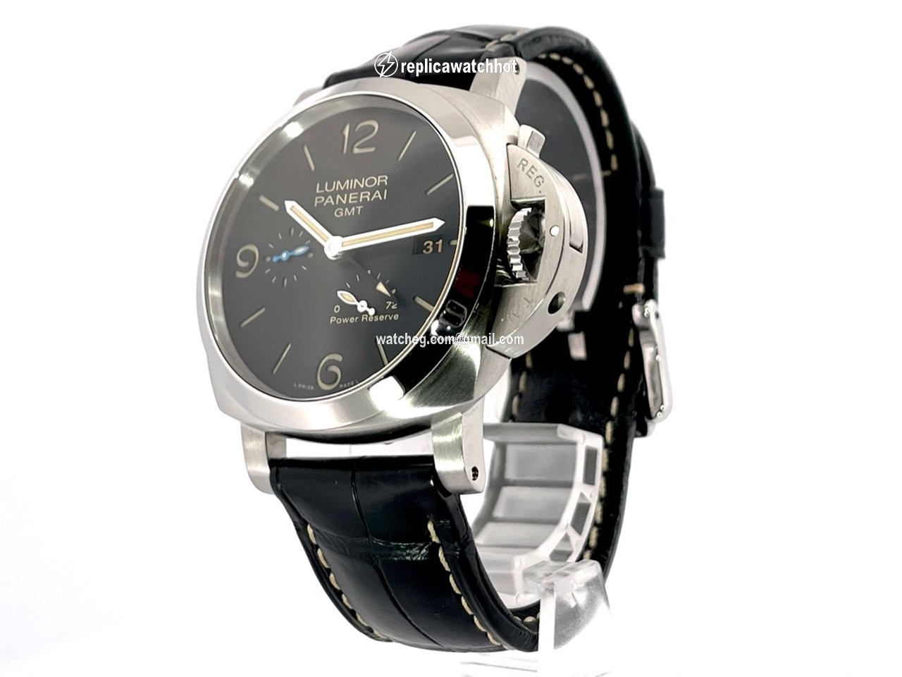 Panerai Luminor 1950 3 Days GMT Power Reserve Automatic Mens watch Unisex Automatic Steel PAM01321  PAM1321 2