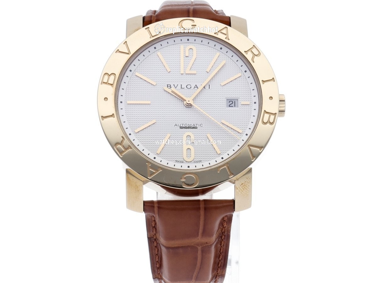 Bulgari Bulgari Mens watch Unisex Automatic Yellow gold BB42WGLD N 2