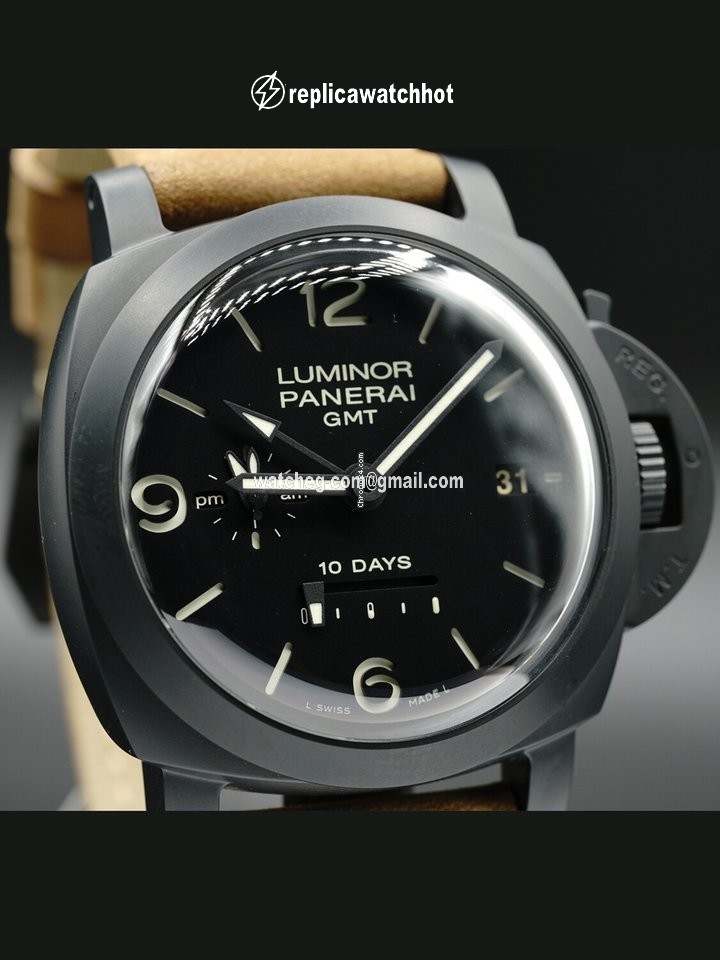 Panerai Luminor 1950 10 Days GMT Mens watch Unisex Automatic Ceramic PAM00335 2
