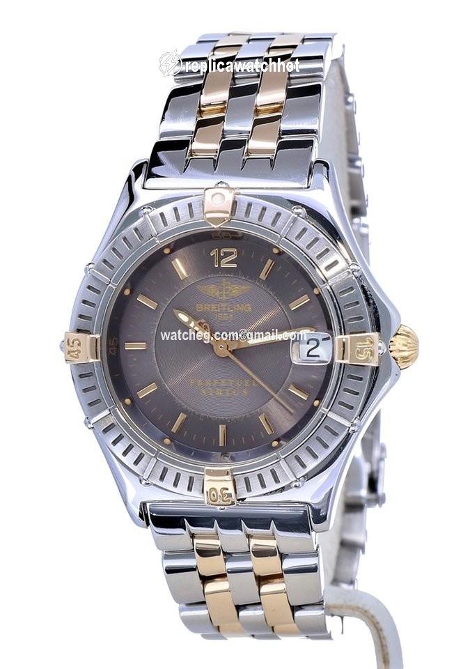 Breitling Womens watch Quartz Gold Steel B62022 2