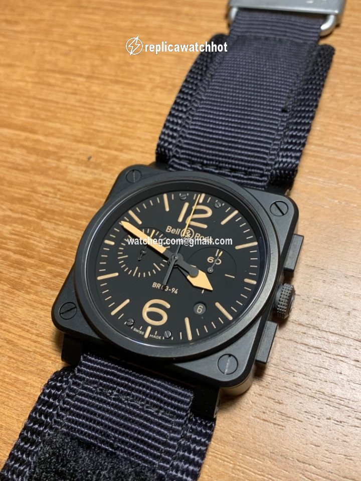 Bell & Ross BR 03-94 Chronographe Mens watch Unisex Automatic Steel BR0394-HERITAGE 2