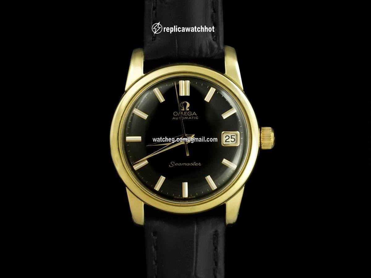 Omega Seamaster Mens watch Unisex Manual winding Gold Steel 8264 2