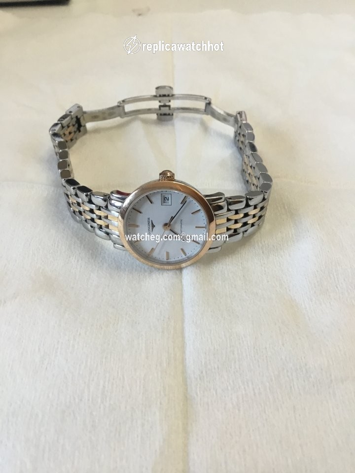 Longines Elegant Womens watch Automatic Gold Steel L4.309.5.12.7 2