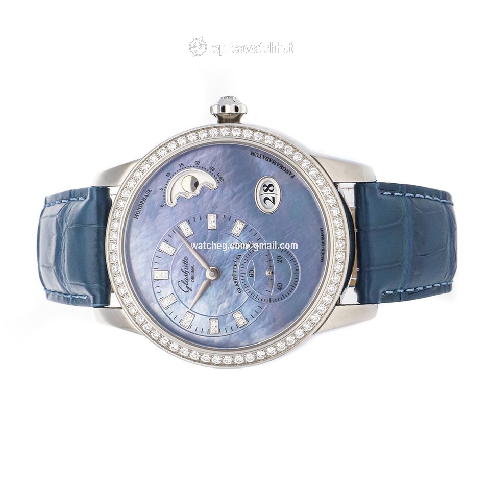 Glashtte Original PanoMatic Luna Mens watch Unisex Automatic Steel 1-90-12-03-12-02 2