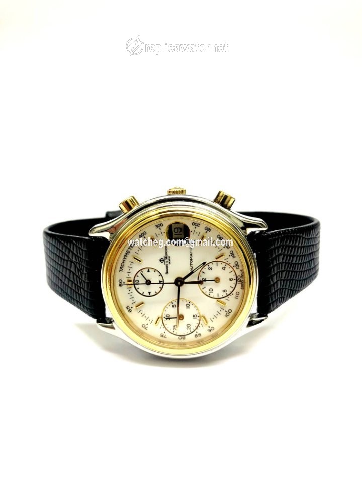 Baume & Mercier Mens watch Unisex Manual winding Gold Steel 6103 2