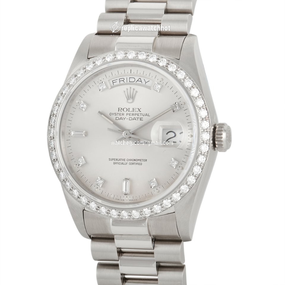 Rolex Day-Date 36 Mens watch Unisex White gold Automatic 18049 2