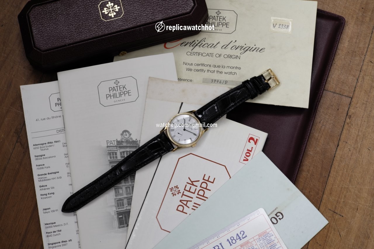Patek Philippe Calatrava Mens watch Unisex Manual winding Yellow gold 3796D 2