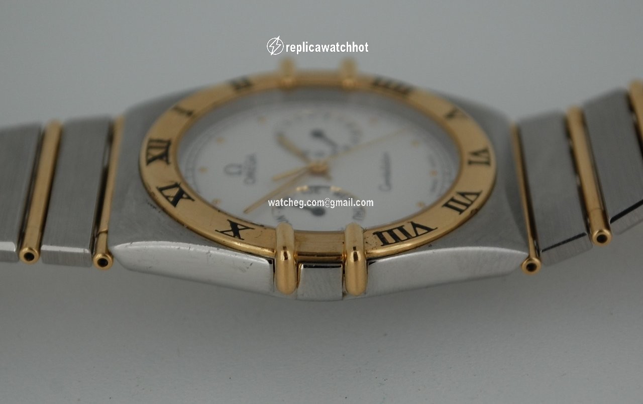 Omega Constellation Day-Date Mens watch Unisex Quartz Gold Steel 396.1069 2