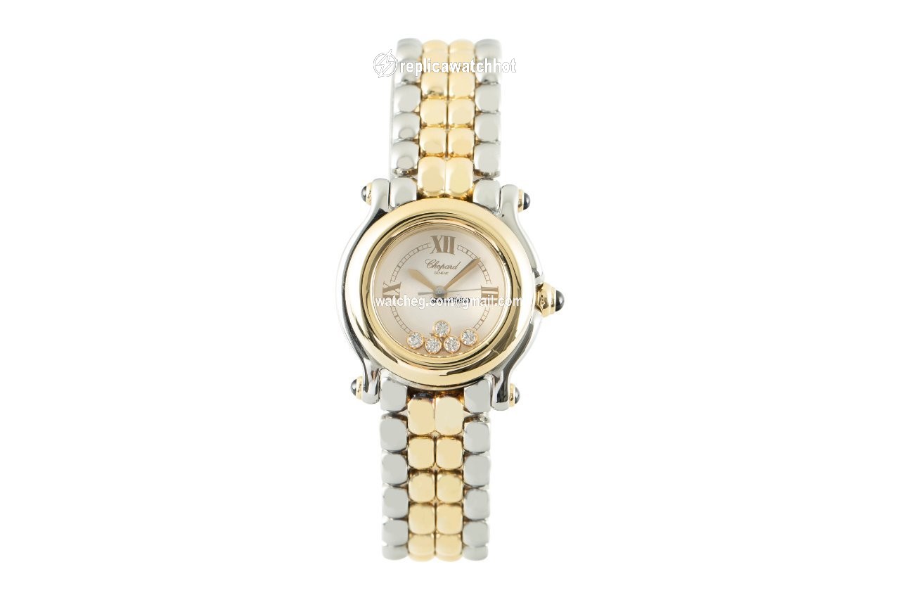 Chopard Happy Sport Womens watch Quartz Gold Steel 27 8251-23 2