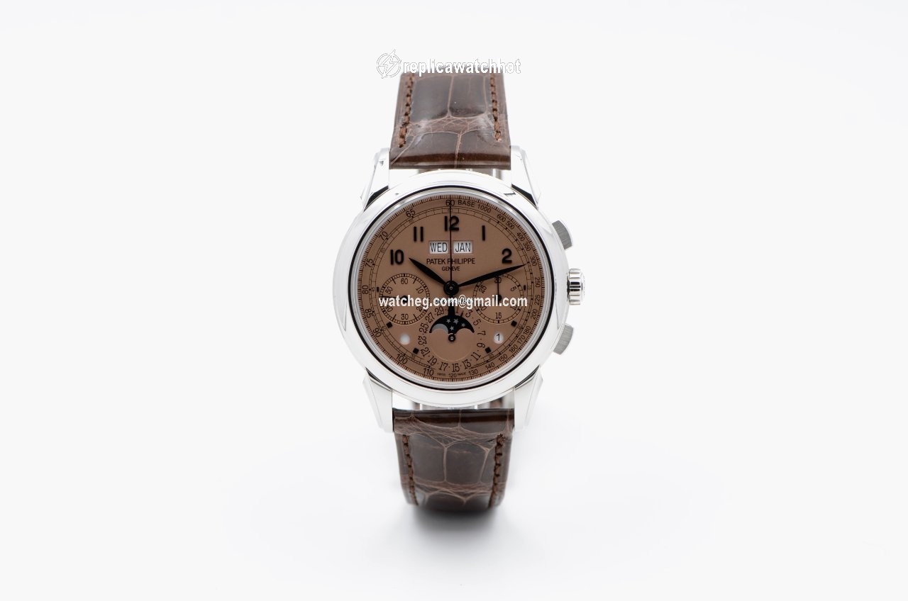 Patek Philippe Perpetual Calendar Chronograph Mens watch Unisex Manual winding Platinum 5270P-001 2