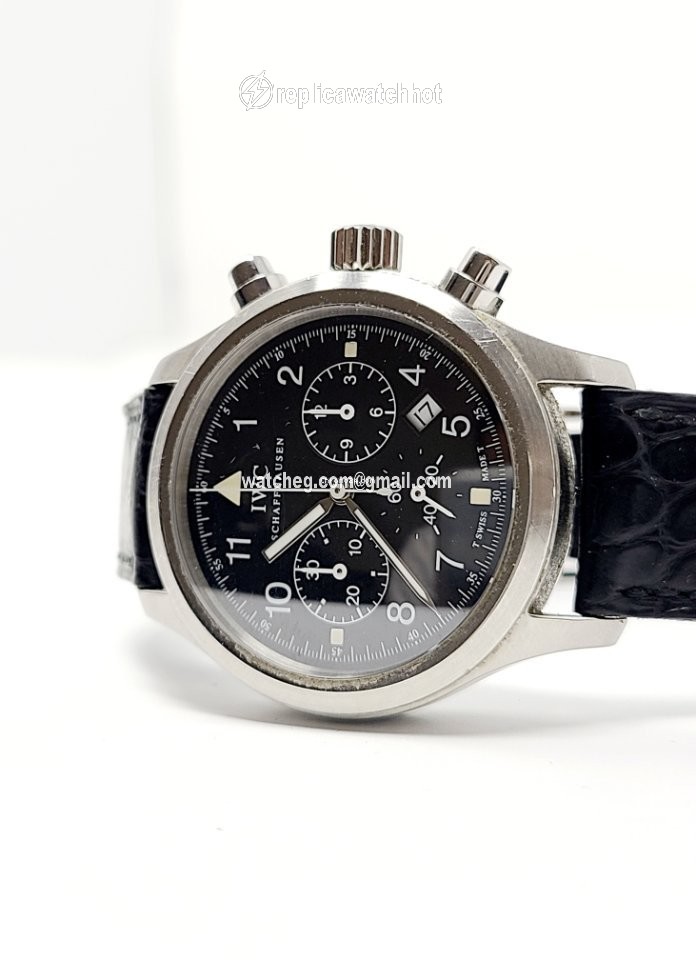 IWC Pilot Chronograph Mens watch Unisex Quartz Steel IW3741 2
