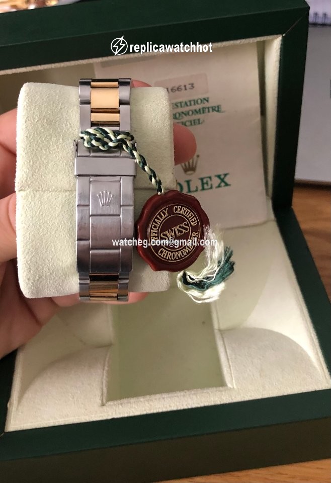 Rolex Submariner Date Mens watch Unisex Gold Steel Automatic 16613LN 2