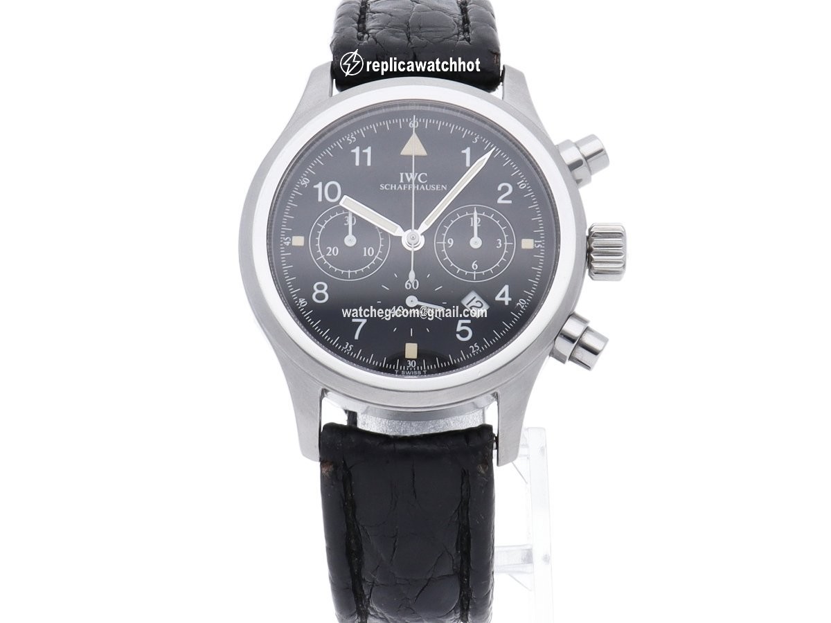 IWC Pilot Chronograph Mens watch Unisex Quartz Steel IW374101 2