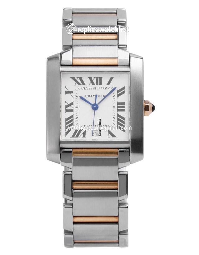 Cartier Tank Francaise Mens watch Unisex Automatic Gold Steel W51005Q4 2302 2