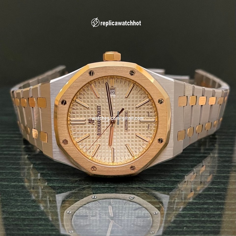 Audemars Piguet Royal Oak Selfwinding Mens watch Unisex Automatic Gold Steel 15400SR.OO.1220SR.01 2