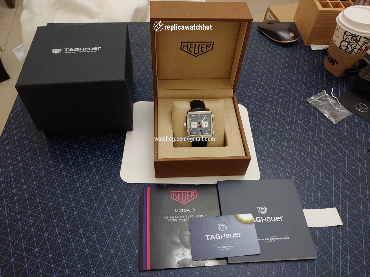 TAG Heuer Monaco Calibre 11 Mens watch Unisex Automatic CAW211P 2