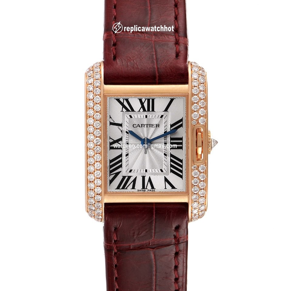Cartier Tank Anglaise Womens watch Quartz Rose gold WT100013 2