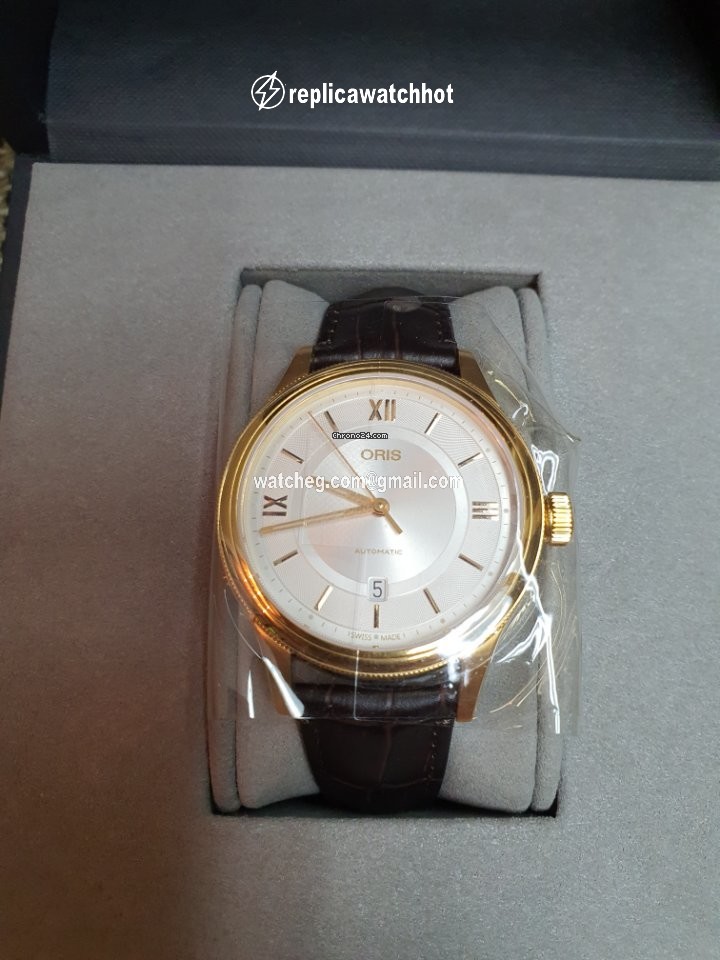 Oris Classic Mens watch Unisex Automatic Gold Steel 01 733 7719 4871-07 6 20 32 2