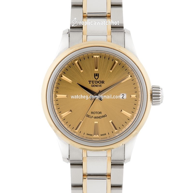 Tudor Style Womens watch Automatic Gold Steel 12103 2
