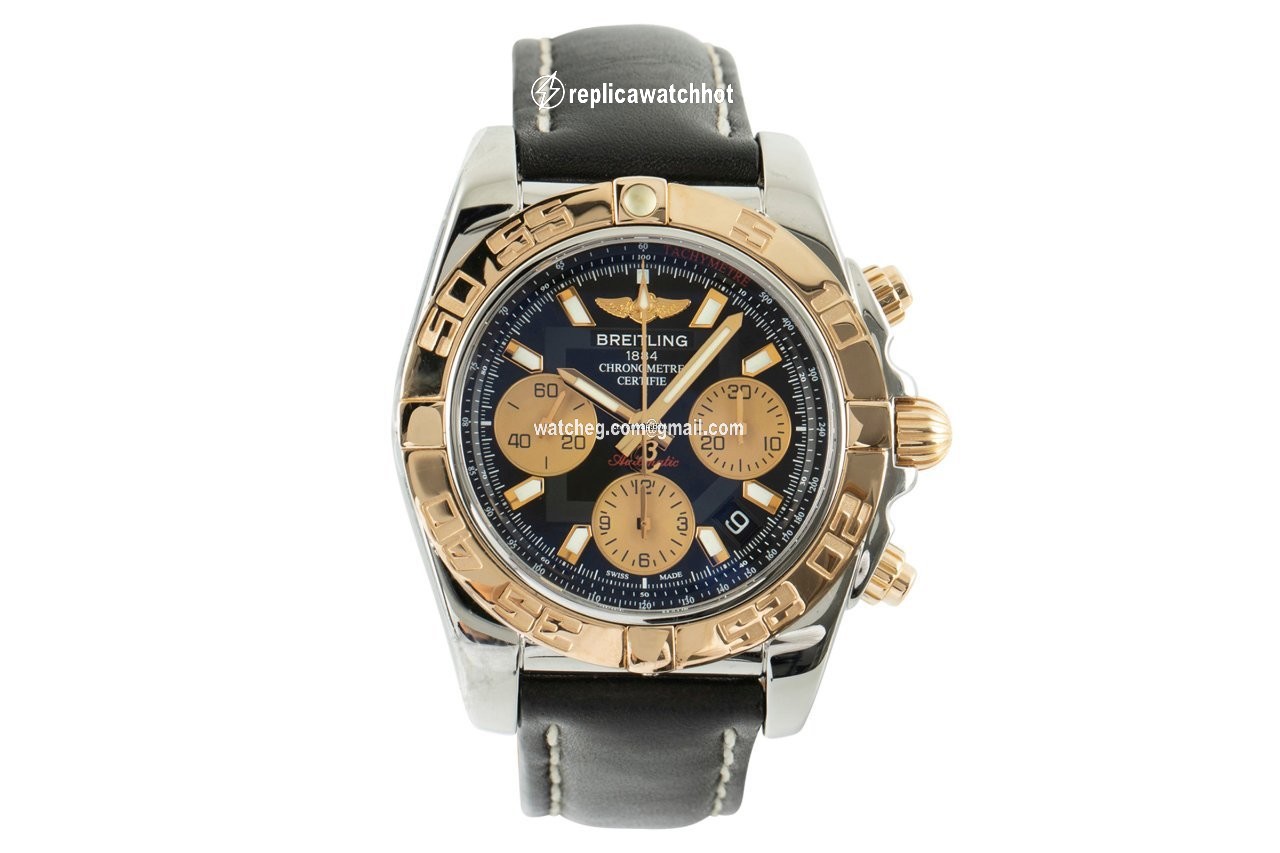 Breitling Chronomat 41 Mens watch Unisex Automatic Gold Steel CB0140 2