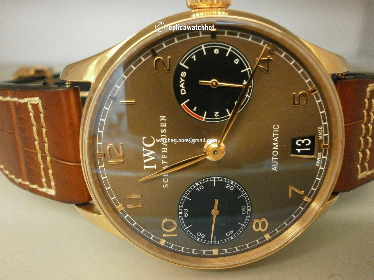 IWC Portuguese Automatic Mens watch Unisex Automatic Rose gold 5001-24 2