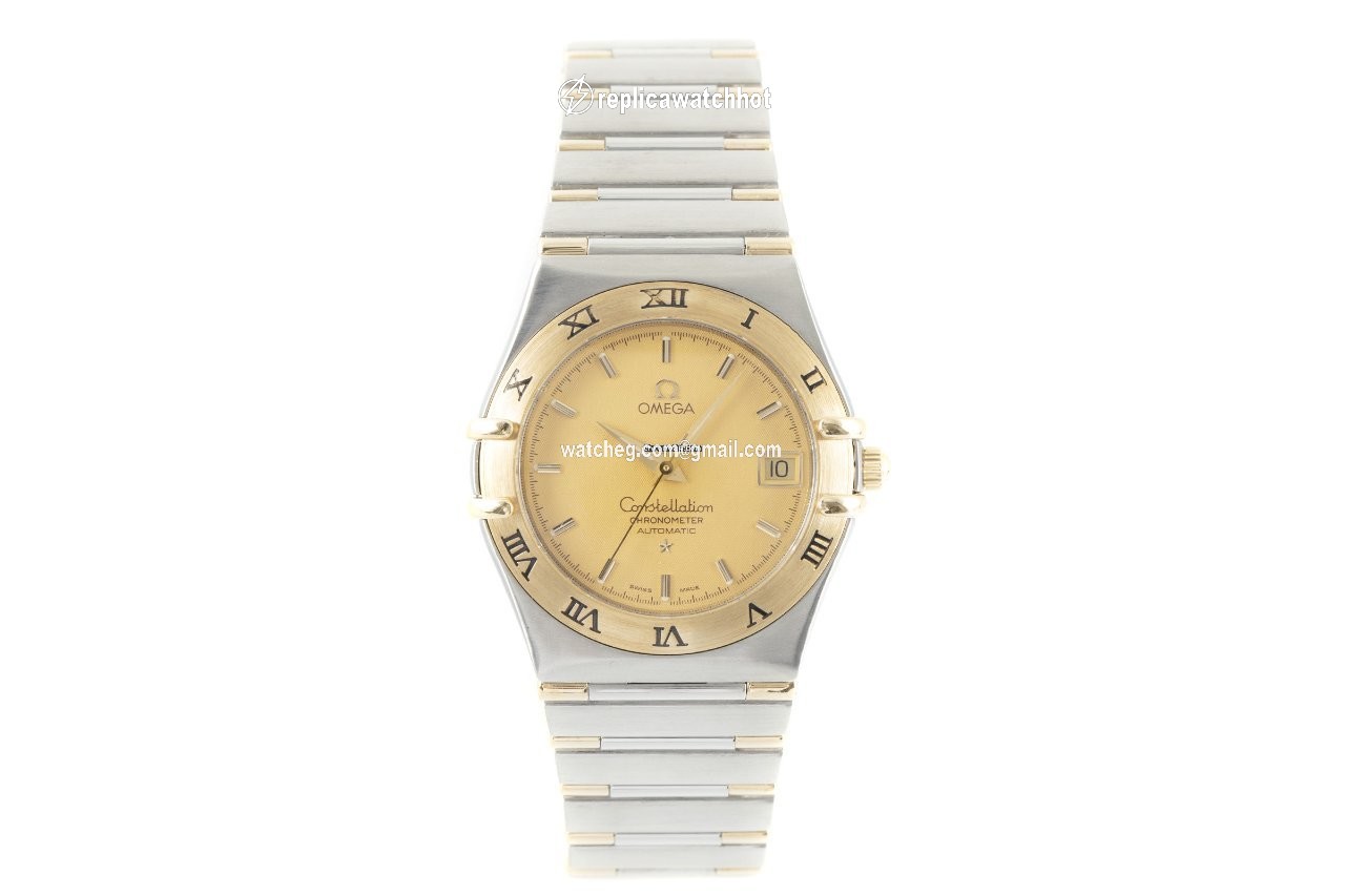 Omega Constellation Mens watch Unisex Automatic Gold Steel 1302.10.00 2