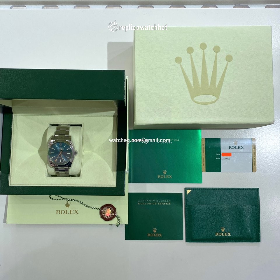 Rolex Milgauss Mens watch Unisex Steel Automatic 116400GV 2