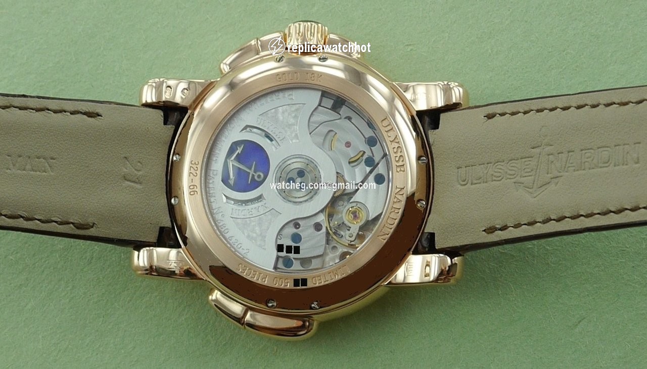Ulysse Nardin GMT + - Perpetual Mens watch Unisex Automatic Rose gold 322-66 2