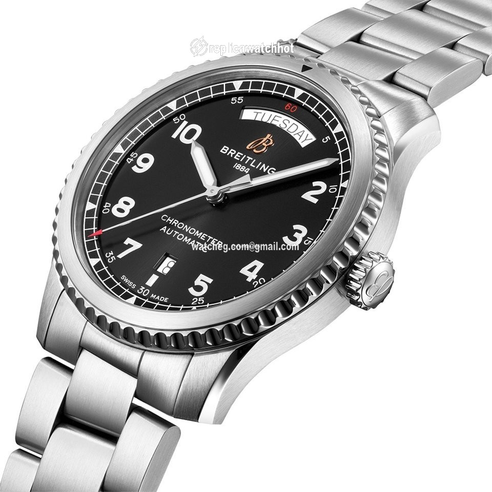 Breitling Aviator 8 Mens watch Unisex Automatic Steel A45330101B1A1 2