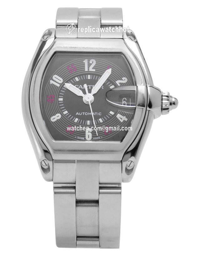 Cartier Roadster Mens watch Unisex Automatic Steel W62002V3 2510 2