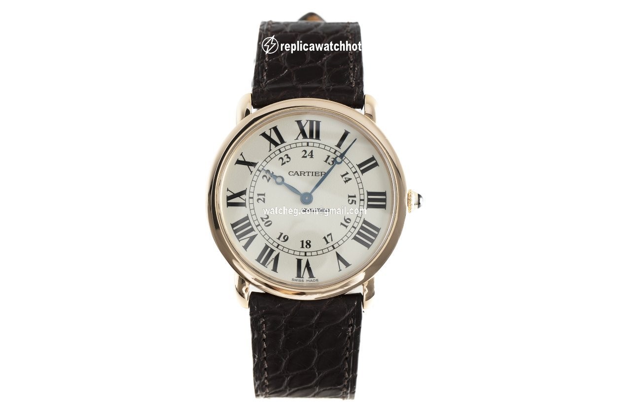 Cartier Ronde Louis Cartier Womens watch Manual winding Red gold 2889 2