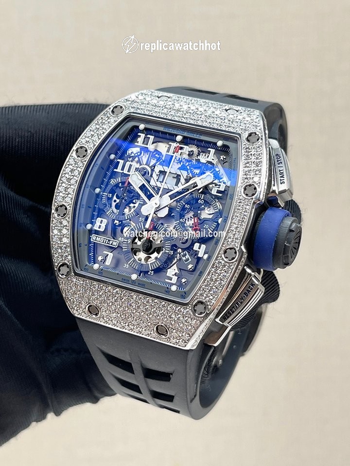 Richard Mille RM 011 Mens watch Unisex Automatic White gold RM011 CA WG 2