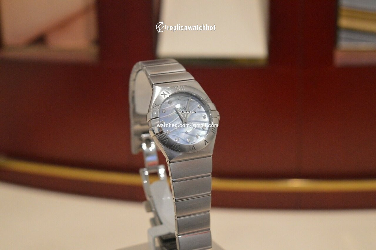 Omega Constellation Quartz Womens watch Quartz Steel 123.10.27.60.57.001 2