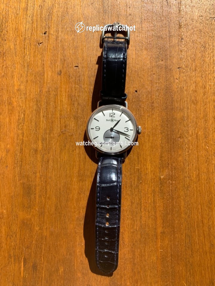 Bell & Ross Vintage Mens watch Unisex Manual winding Silver BRWW1-ME-AG-SI SCR 2