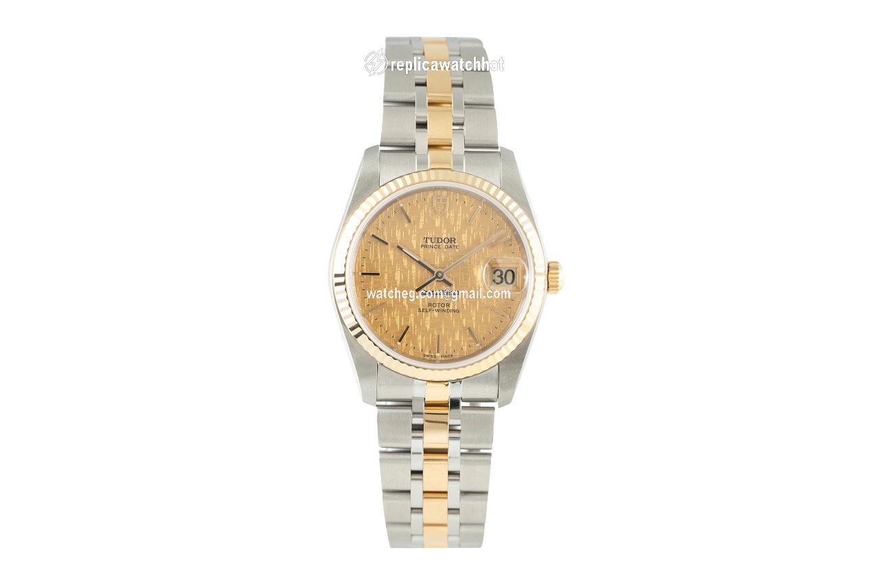 Tudor Prince Date Mens watch Unisex Automatic Gold Steel 74033 2