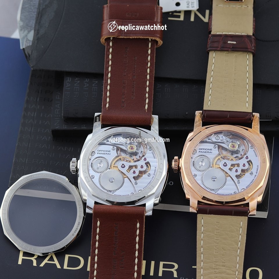 Panerai Special Editions Mens watch Unisex Manual winding Gold Steel pam00398 & pam0399 2
