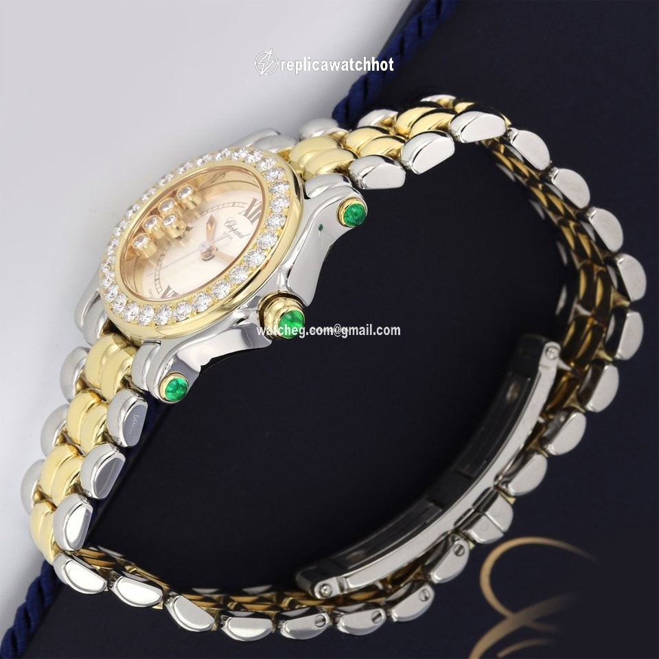 Chopard Happy Sport Womens watch Quartz Gold Steel 27 8251-22 11 2