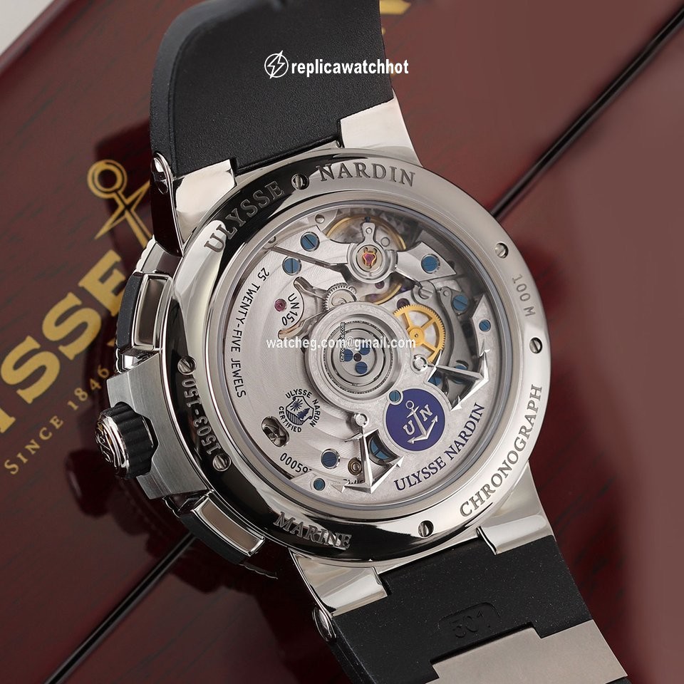 Ulysse Nardin Marine Chronograph Mens watch Unisex Automatic Steel 1503-150-3 62 2