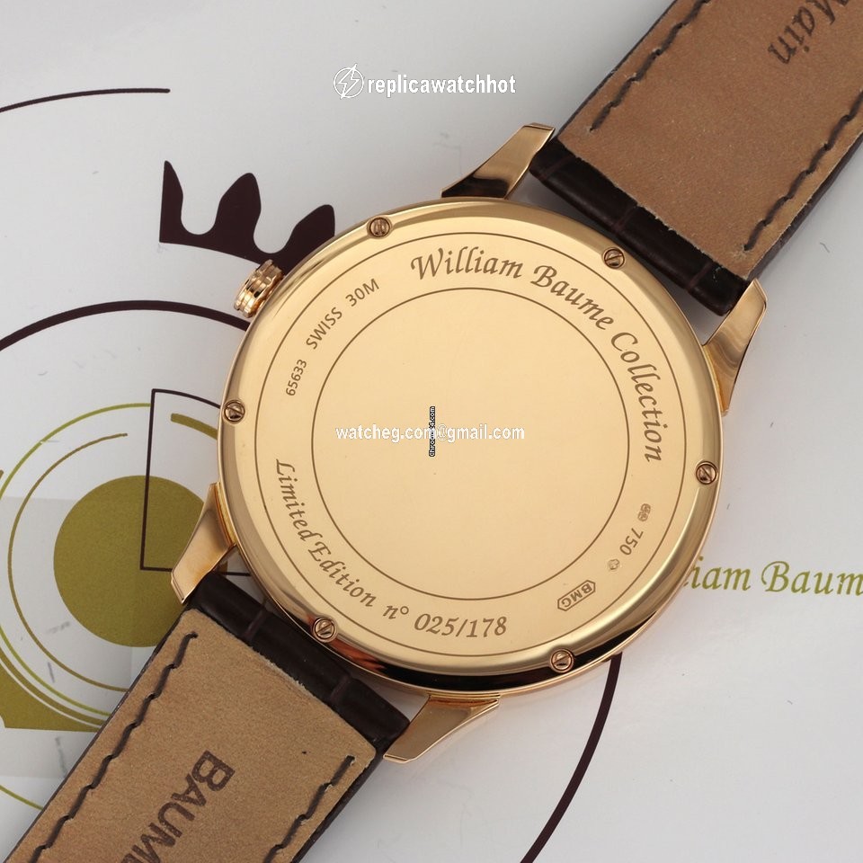 Baume & Mercier William Baume Mens watch Unisex Manual winding Rose gold m0a08794 2